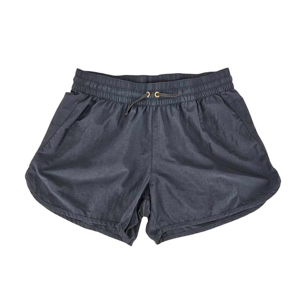 COLUMBIA WOMEN’S BLACK NYLON SHORTS – SIZE M – DRAWSTRING WAIST – BACK POCKET